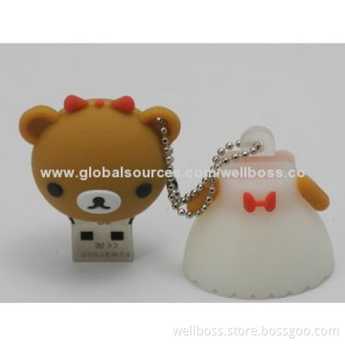 Wedding gift storage of good memories bride and groom shaped USB flash drive